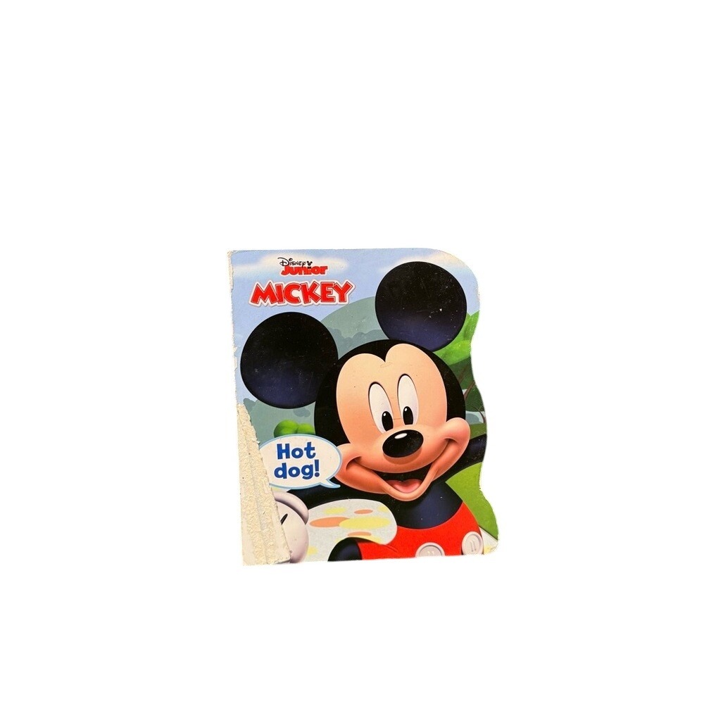 Disney‎ Junior Mickey Mouse Hot Dog Shaped Board Book Red Black Minnie Mouse